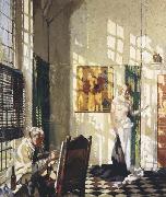 Sir William Orpen The Studio Spain oil painting artist